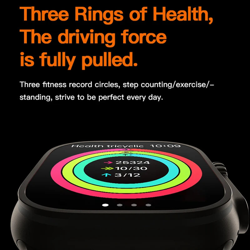 Smart Watch 7in1 Straps 2025 Watch S1000 Pro Smartwatch BT call Sport Square Screen ECG Monitoring Reloj Inteligente Wristwatch