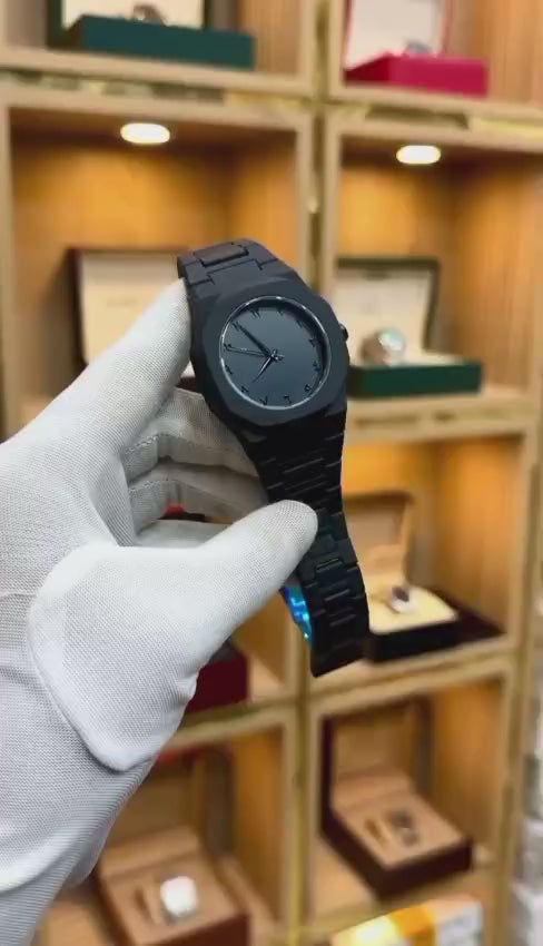 Casual Black Arabic Aura Watch . Arabic Dial Watch . WaterProof  Watch . Wrist Watch
